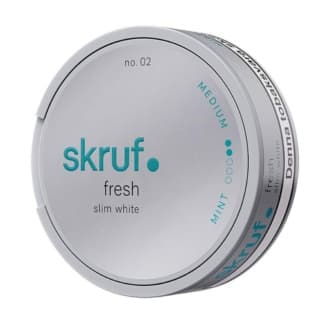 Skruf Skruf no 02 Slim Fresh White Portion – nikotinpåsar