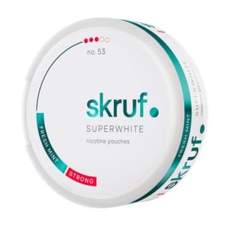 Skruf Super White Skruf Super White No. 53 Fresh Mint #3 Normal – nikotinpåsar