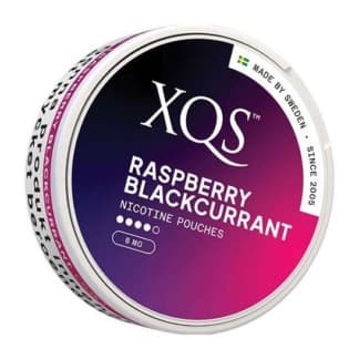 XQS XQS Raspberry Blackcurrant Strong Normal – nikotinpåsar