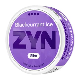 ZYN Blackcurrant Ice Slim Extra Strong - nikotinpåsar