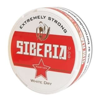 Siberia Siberia White Dry Extremely Strong Strong – nikotinpåsar