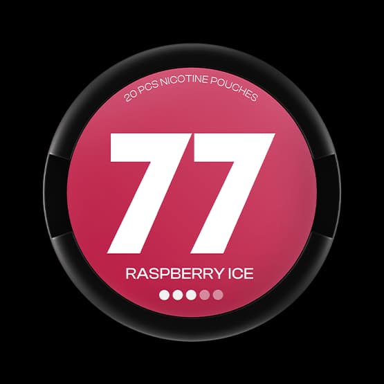 77 77 Raspberry Ice Medium Normal – nikotinpåsar