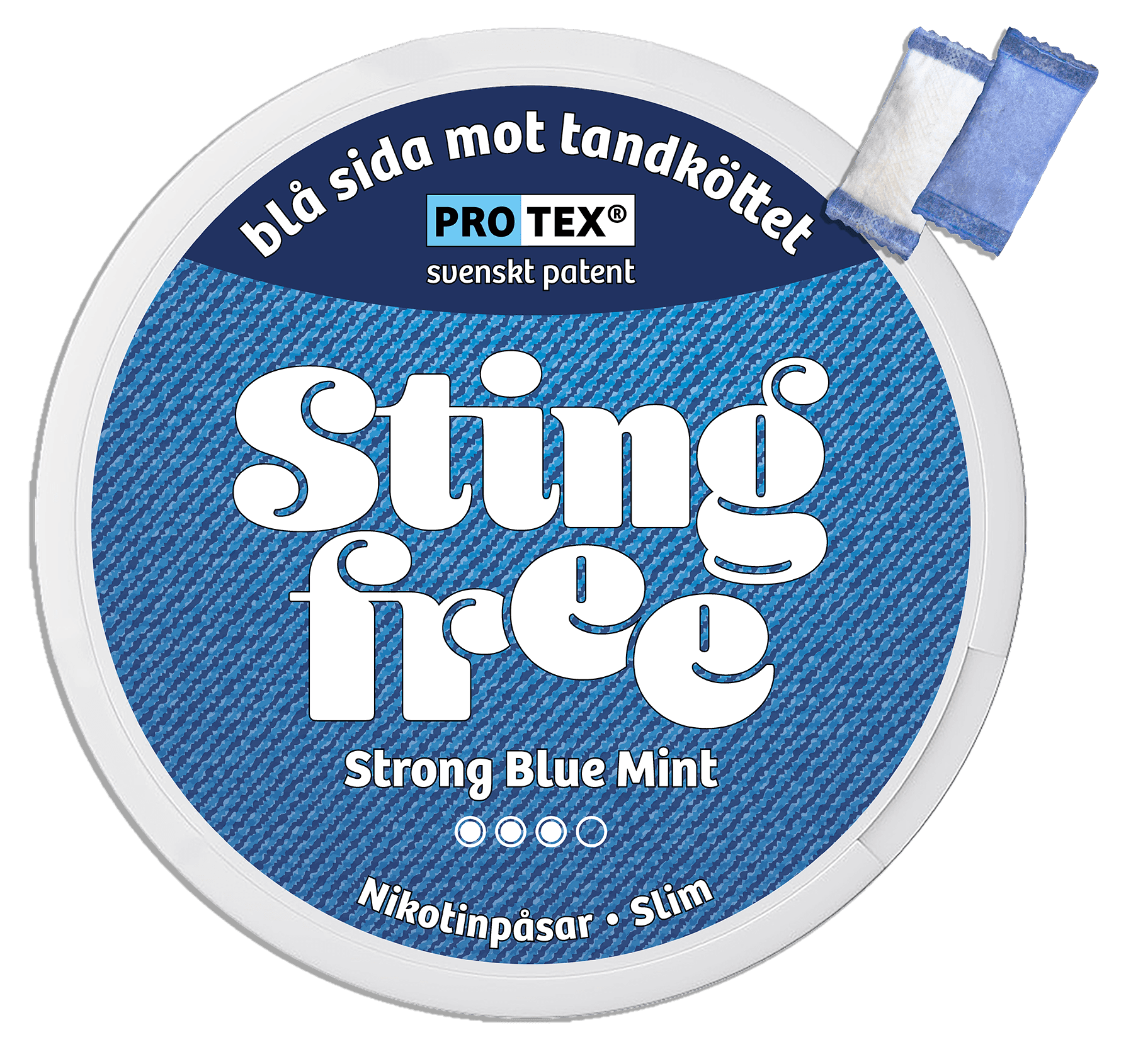 Stingfree Stingfree Strong Blue Mint Strong – nikotinpåsar