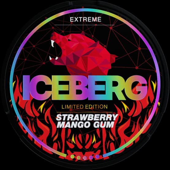 Iceberg Iceberg Extreme Strawberry Mango Gum Extra Strong – nikotinpåsar