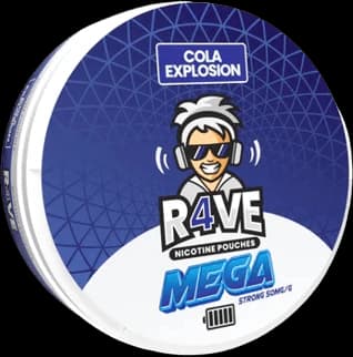 R4ve R4ve Cola Explosion Extra Strong – nikotinpåsar