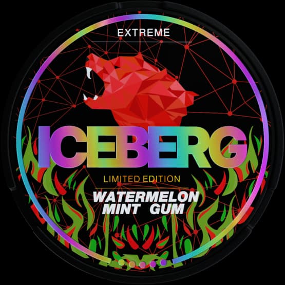 Iceberg Iceberg Extreme Watermelon Mint Gum Extra Strong – nikotinpåsar