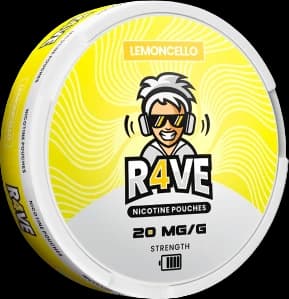 R4ve R4ve Lemoncello 20mg/g Extra Strong – nikotinpåsar