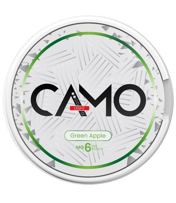 CAMO CAMO Green Apple Light Light – nikotinpåsar