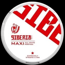 Siberia All White Maxi - nikotinpåsar