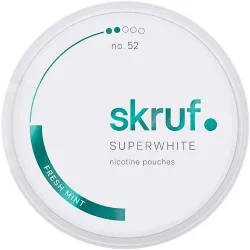Skruf Superwhite No. 52 Fresh Mint - nikotinpåsar