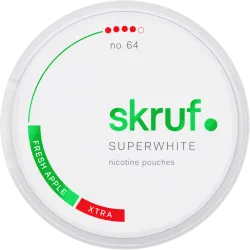 Skruf Superwhite No. 64 Fresh Apple Xtra Strong - nikotinpåsar