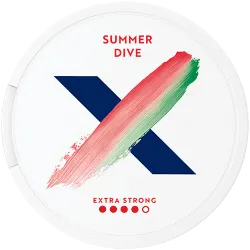 X X Summer Dive Extra Strong Extra Strong – nikotinpåsar