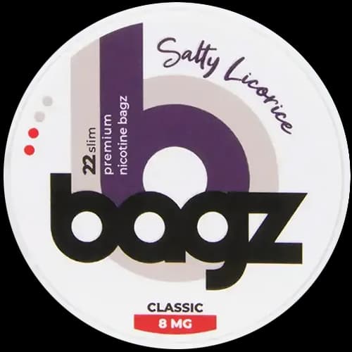 BAGZ BAGZ Salty Licorice Light – nikotinpåsar