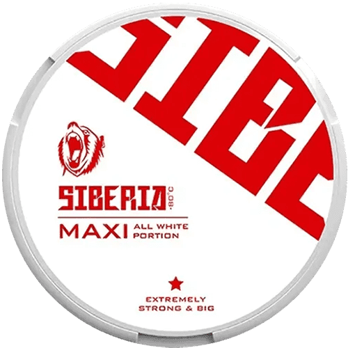 Siberia All White Siberia All White Maxi Strong – nikotinpåsar