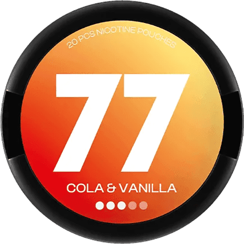 77 77 Cola &amp; Vanilla Strong – nikotinpåsar