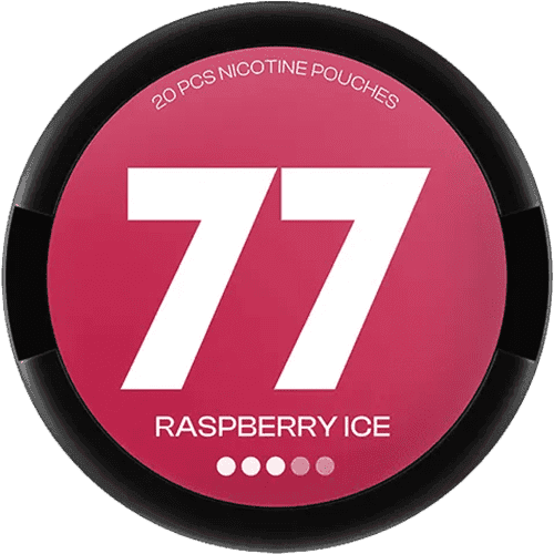 77 77 Raspberry Ice Strong – nikotinpåsar
