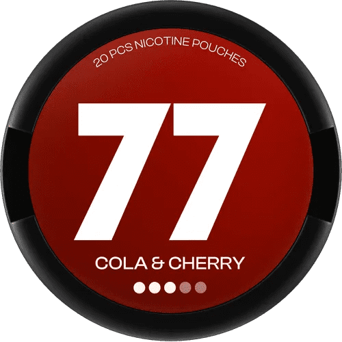 77 77 Cola &amp; Cherry Strong – nikotinpåsar