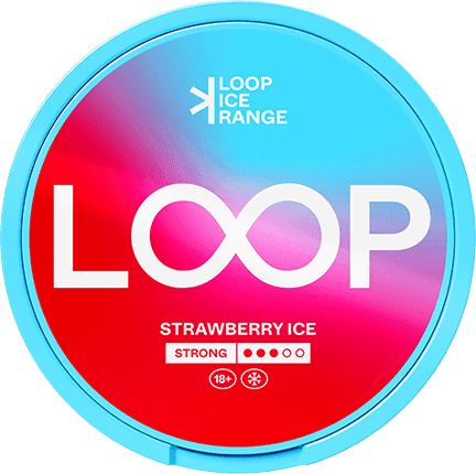 LOOP LOOP Strawberry Ice Strong Strong – nikotinpåsar
