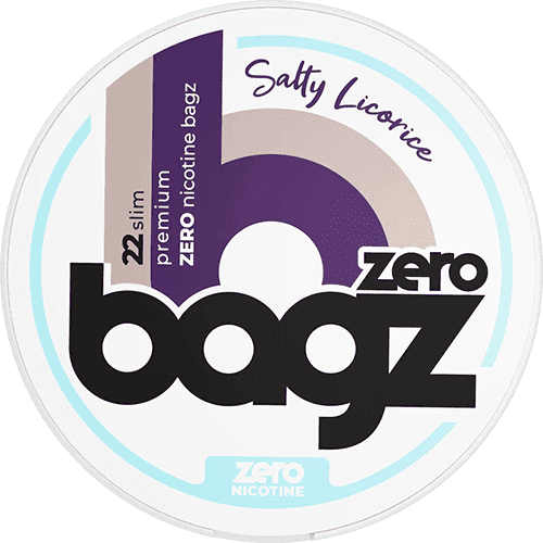 BAGZ Zero Salty Licorice - nikotinpåsar