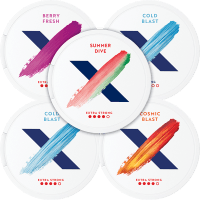 X X Nicotine Pouches Mixpack Normal – nikotinpåsar