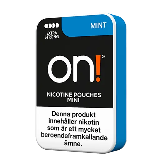 On! On! Mint 9 mg Extra Strong Dry Mini Normal – nikotinpåsar