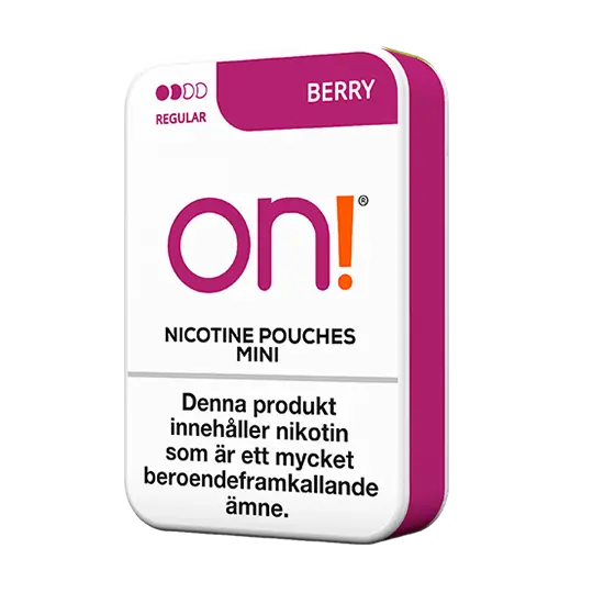 on! Berry 3mg Dry Mini - nikotinpåsar