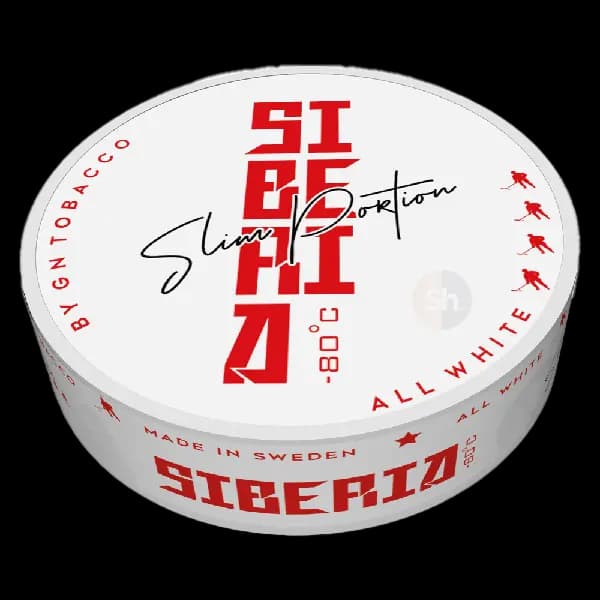 SIBERIA SIBERIA Slim Extremely Strong All White Strong – nikotinpåsar