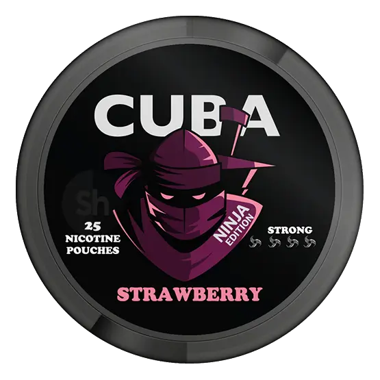CUBA CUBA Ninja Strawberry Slim Strong Strong – nikotinpåsar