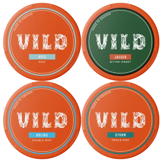 VILD VILD Mix 4-Pack – nikotinpåsar