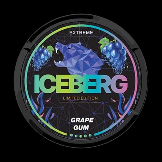 ICEBERG ICEBERG Grape Gum Extreme Extra Strong – nikotinpåsar