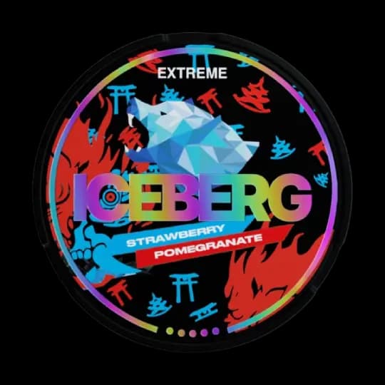 ICEBERG ICEBERG Strawberry Pomegranate Extreme Extra Strong – nikotinpåsar