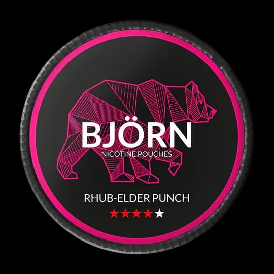 BJÖRN BJÖRN Rhubarb-Elder Punch #4 – nikotinpåsar
