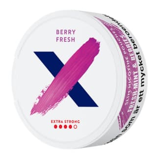 X All White Berry Fresh Extra Strong - nikotinpåsar