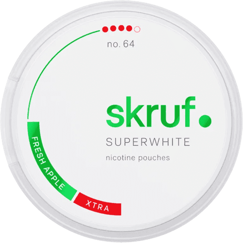 Skruf Superwhite No. 64 Fresh Apple Xtra Strong - nikotinpåsar