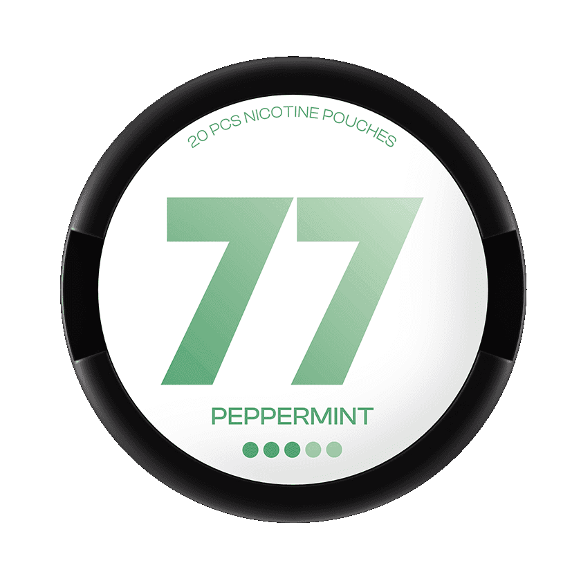 77 Nicotine Pouches 77 Nicotine Pouches Peppermint 3 Strong – nikotinpåsar
