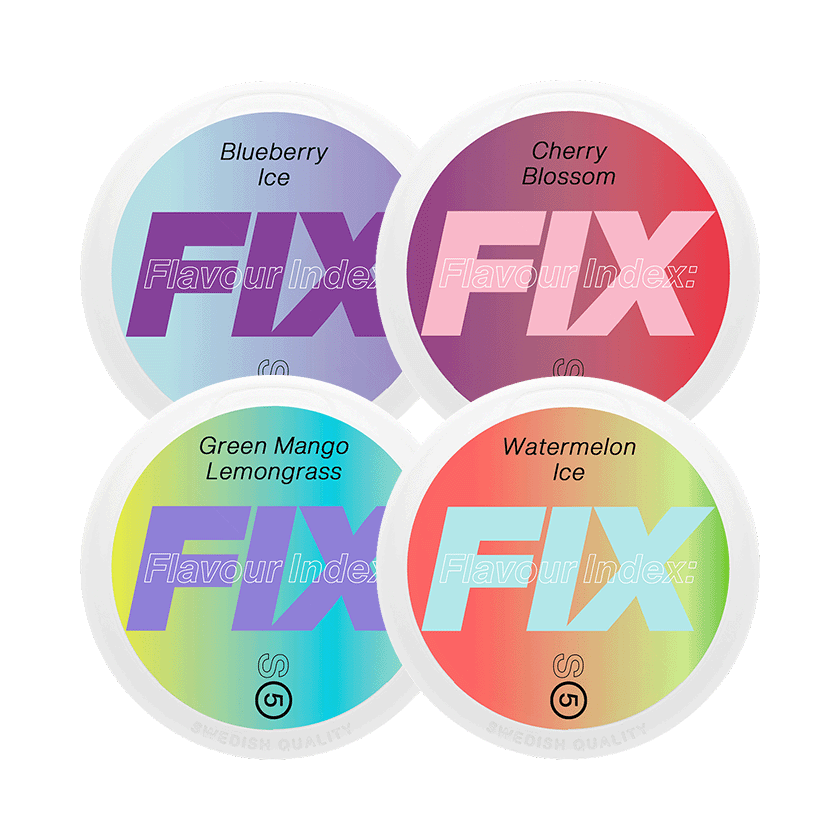 FIX Mixpack 4-pack - nikotinpåsar