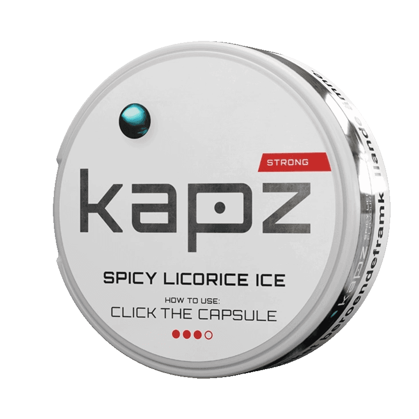 Kapz Spicy Licorice Ice Mini Strong - nikotinpåsar