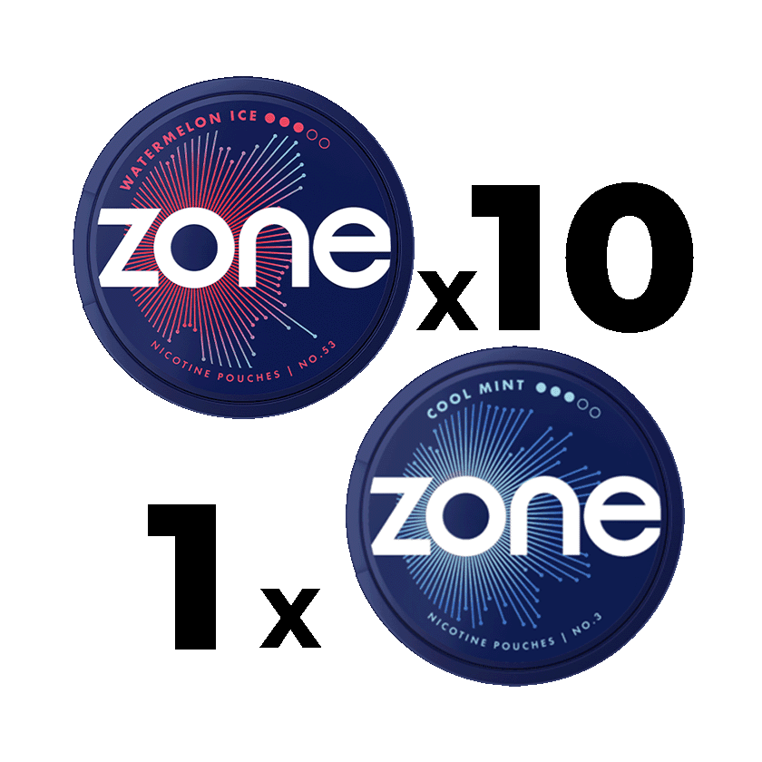10p Watermelon #3 + 1p Cool Mint #3 - nikotinpåsar
