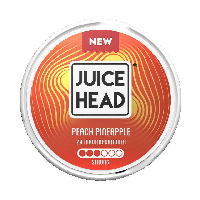 Juice Head Juice Head Peach Pineapple 9mg Strong Normal – nikotinpåsar