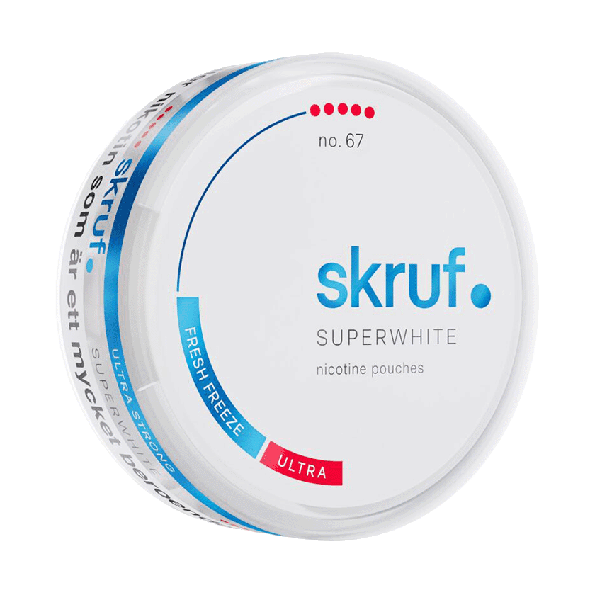 Skruf Super White Skruf Superwhite Fresh Freeze Ultra Strong – nikotinpåsar