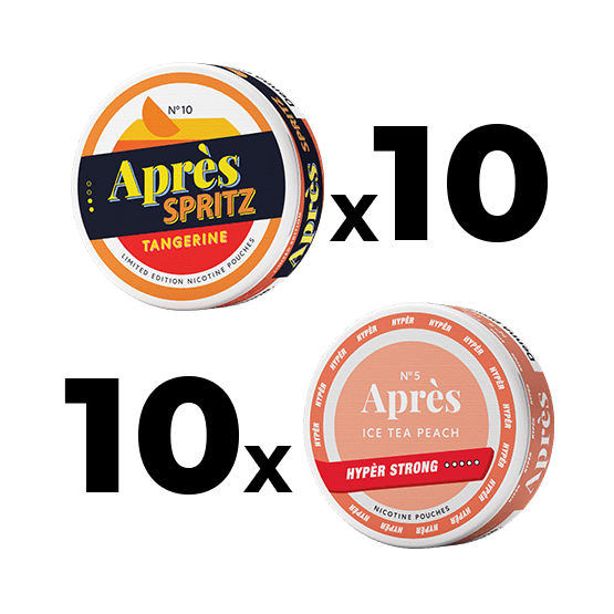 Après Slim No5 & No10 Hyper Strong 2x10p - nikotinpåsar