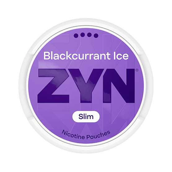 ZYN ZYN Blackcurrant Ice Slim S4 Strong – nikotinpåsar