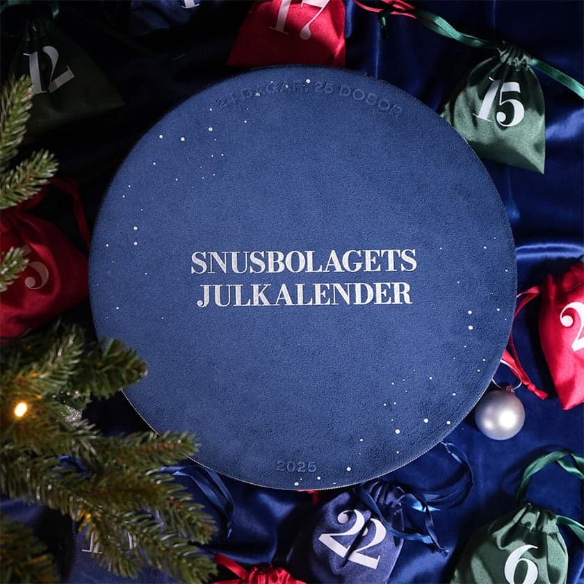 Adventskalender 2025 - nikotinpåsar