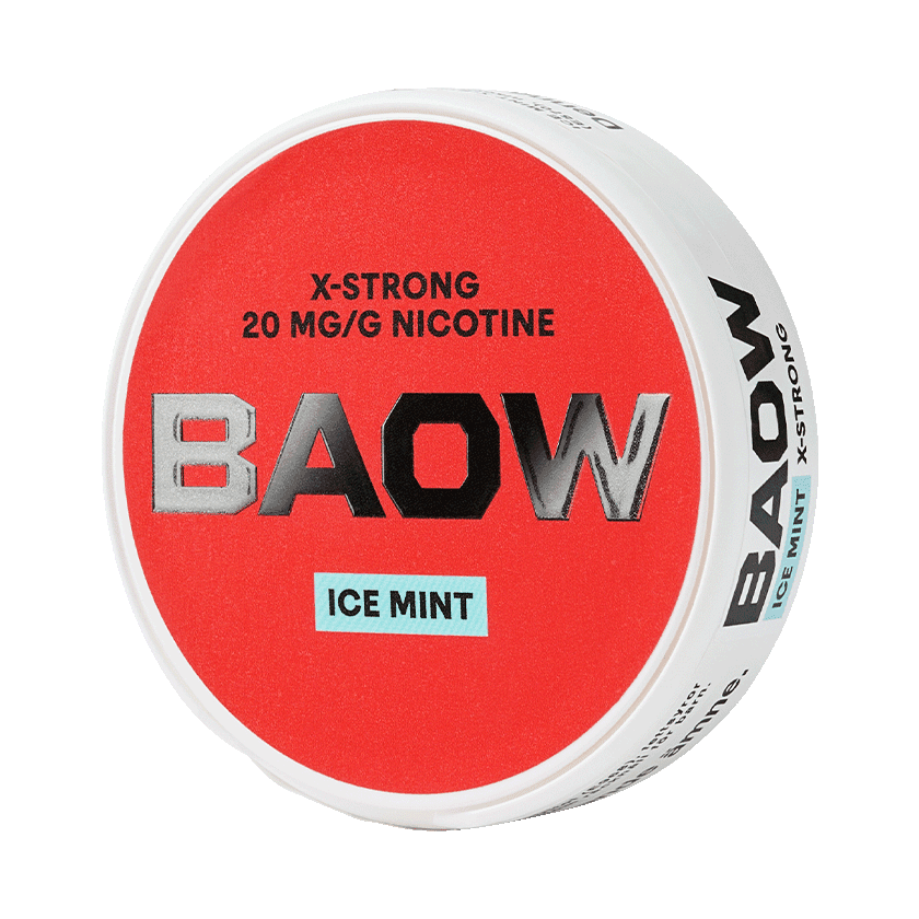BAOW Ice Mint X-Strong - nikotinpåsar