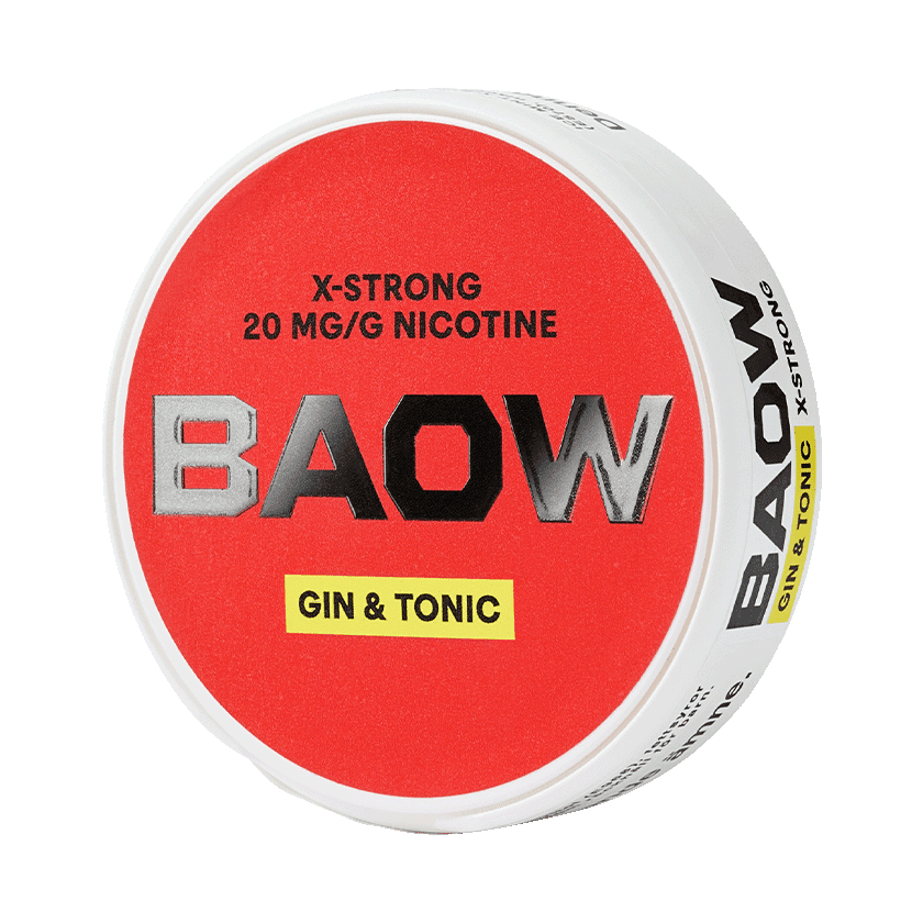 BAOW Gin & Tonic X-Strong - nikotinpåsar