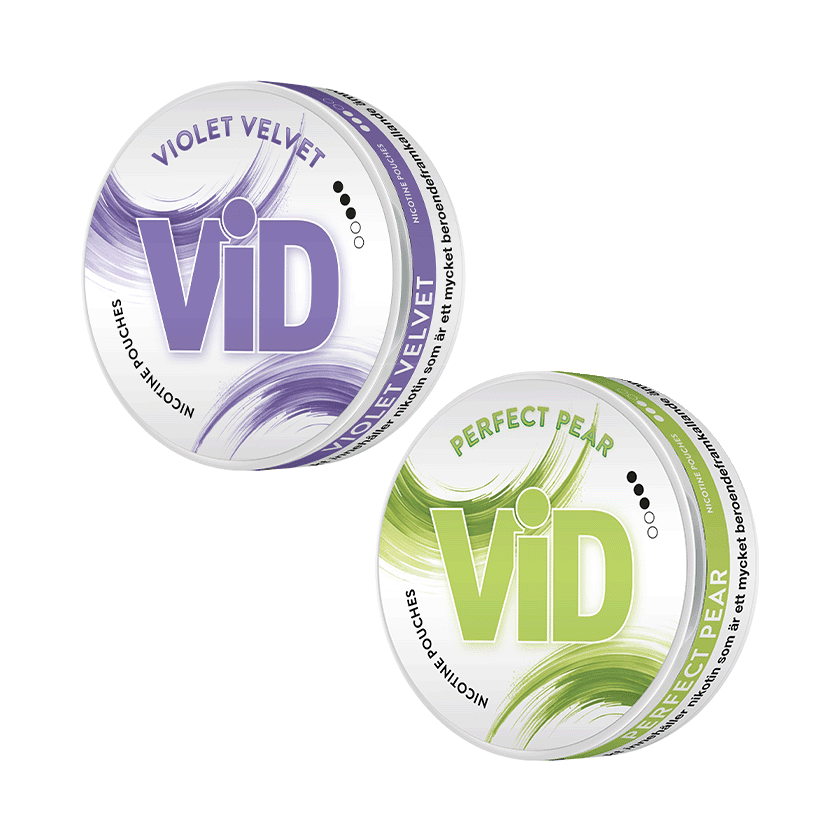 ViD Mixpack 2-pack Violet Velvet och Perfect Pear - nikotinpåsar