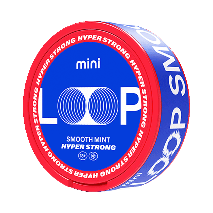 Loop Loop Smooth Mint Mini Hyper Strong Strong – nikotinpåsar