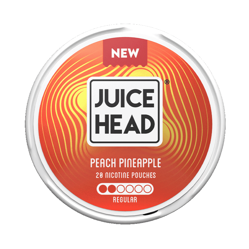Juice Head Juice Head Peach Pineapple 6mg Regular Light – nikotinpåsar