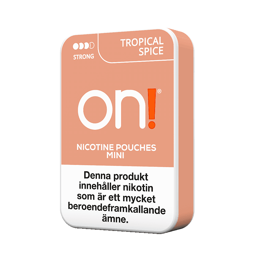 On! Tropical Spice Mini 6mg Strong - nikotinpåsar