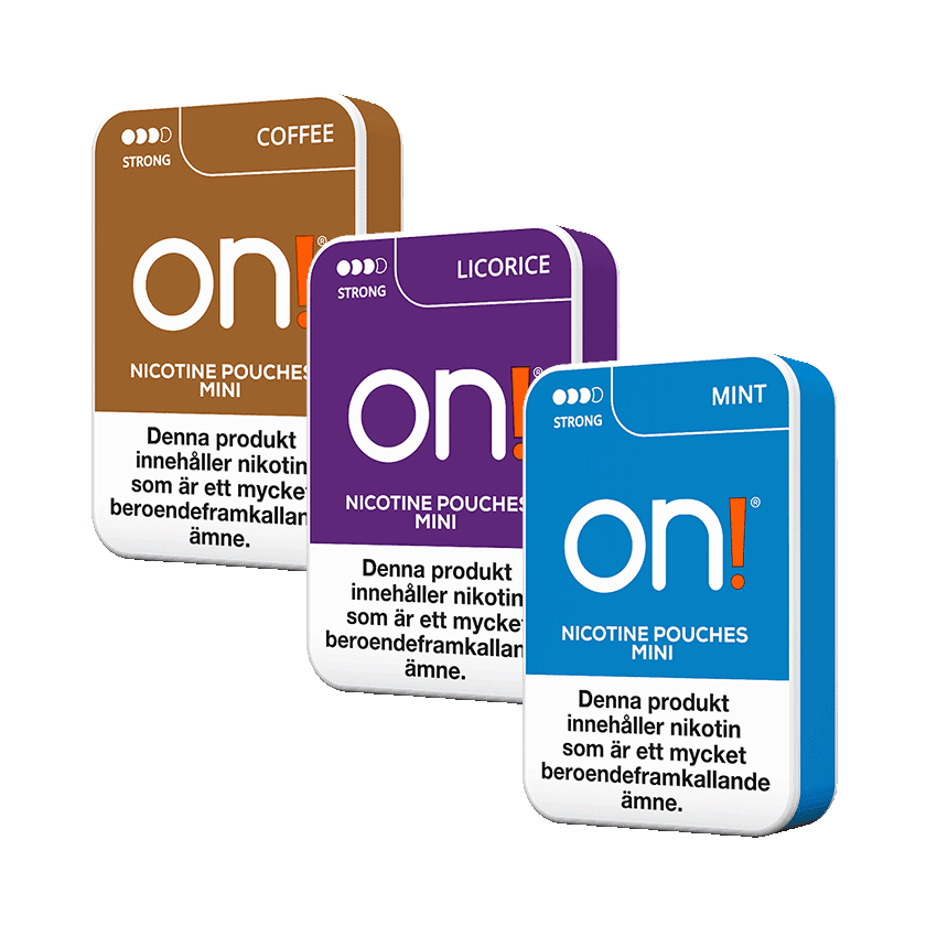 on! Mixed Strong Mixpack 3-pack - nikotinpåsar